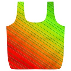 Orange Green Gradient Hunter Full Print Recycle Bag (xl) by Dutashop