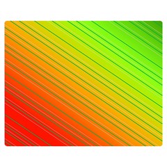 Orange Green Gradient Hunter Double Sided Flano Blanket (medium)  by Dutashop