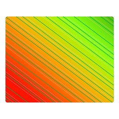 Orange Green Gradient Hunter Double Sided Flano Blanket (large)  by Dutashop