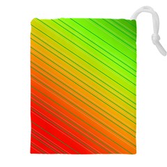 Orange Green Gradient Hunter Drawstring Pouch (5xl)