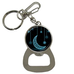 Moon Star Neon Wallpaper Bottle Opener Key Chain