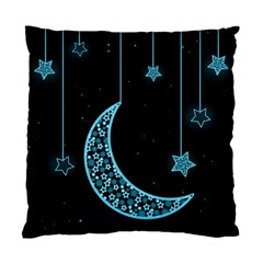 Moon Star Neon Wallpaper Standard Cushion Case (one Side) by Dutashop