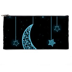 Moon Star Neon Wallpaper Pencil Case