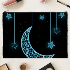 Moon Star Neon Wallpaper Cosmetic Bag (xxxl) by Dutashop