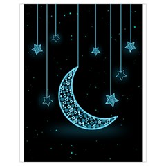 Moon Star Neon Wallpaper Drawstring Bag (small) by Dutashop