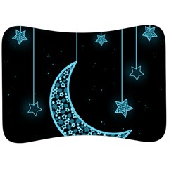 Moon Star Neon Wallpaper Velour Seat Head Rest Cushion by Dutashop