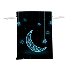 Moon Star Neon Wallpaper Lightweight Drawstring Pouch (m)