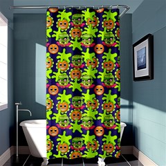 Smiley Background Smiley Grunge Shower Curtain 36  X 72  (stall)  by Dutashop