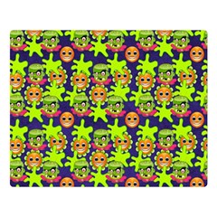 Smiley Background Smiley Grunge Double Sided Flano Blanket (large) 