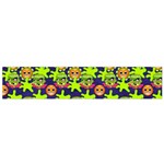 Smiley Background Smiley Grunge Small Flano Scarf Back