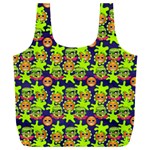 Smiley Background Smiley Grunge Full Print Recycle Bag (XXL) Front