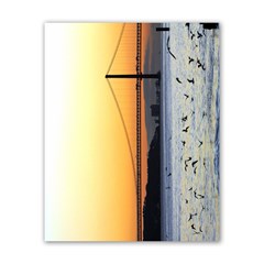 Bridge In Lisbon Horizontal Poster 16  X 20  by DeCarolina