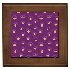 Geometric Figures Framed Tile by SychEva