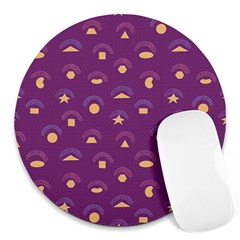 Geometric Figures Round Mousepads by SychEva