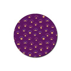 Geometric Figures Rubber Coaster (round)  by SychEva