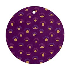 Geometric Figures Round Ornament (two Sides)