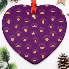 Geometric Figures Heart Ornament (two Sides) by SychEva