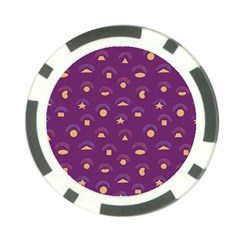 Geometric Figures Poker Chip Card Guard by SychEva