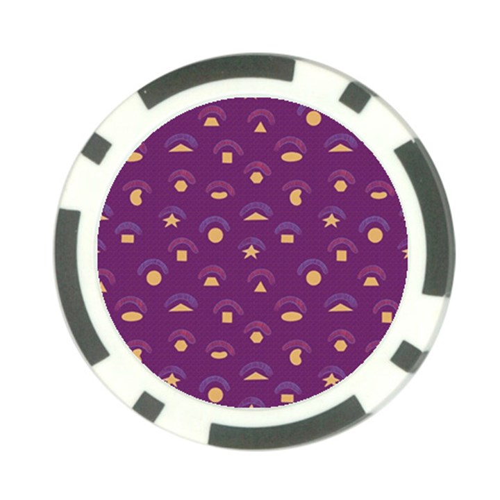 Geometric figures Poker Chip Card Guard