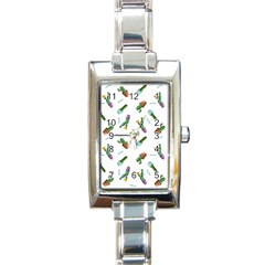 Cacti In Pots Rectangle Italian Charm Watch by SychEva