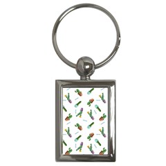 Cacti In Pots Key Chain (rectangle) by SychEva