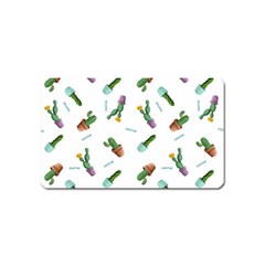 Cacti In Pots Magnet (name Card) by SychEva