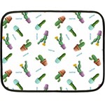 cacti in pots Fleece Blanket (Mini) 35 x27  Blanket