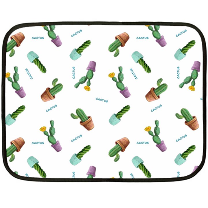 cacti in pots Fleece Blanket (Mini)