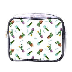 Cacti In Pots Mini Toiletries Bag (one Side) by SychEva