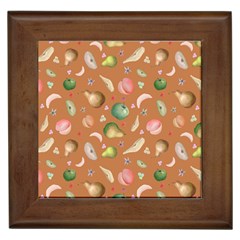 Watercolor Fruit Framed Tile by SychEva