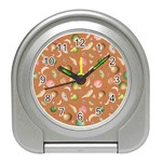 Watercolor fruit Travel Alarm Clock Front