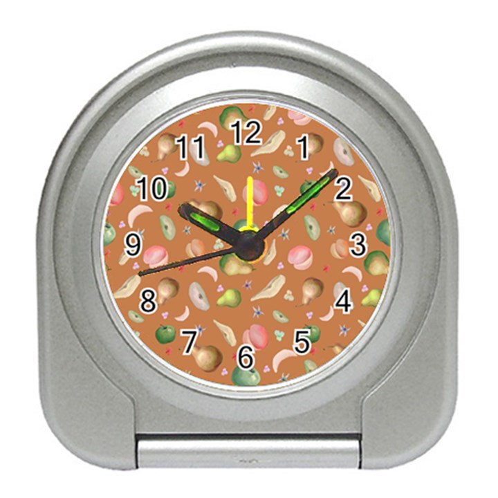 Watercolor fruit Travel Alarm Clock