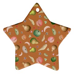 Watercolor Fruit Star Ornament (two Sides) by SychEva