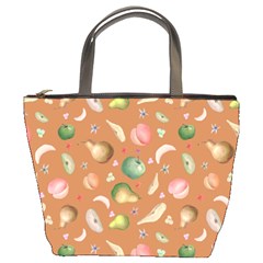 Watercolor Fruit Bucket Bag by SychEva