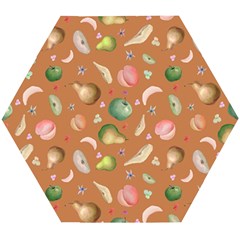 Watercolor Fruit Wooden Puzzle Hexagon by SychEva