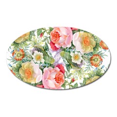 Garden Flowers Oval Magnet by goljakoff