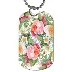 Garden Flowers Dog Tag (two Sides) by goljakoff