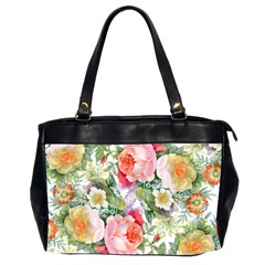 Garden Flowers Oversize Office Handbag (2 Sides) by goljakoff