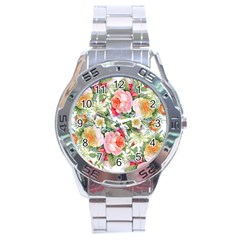 Garden Flowers Stainless Steel Analogue Watch by goljakoff