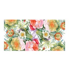 Garden Flowers Satin Wrap by goljakoff