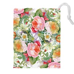 Garden Flowers Drawstring Pouch (4xl) by goljakoff