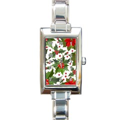 Christmas Berry Rectangle Italian Charm Watch by goljakoff