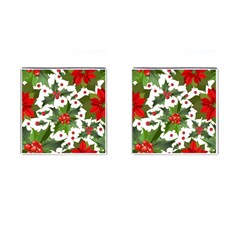 Christmas Berry Cufflinks (square)