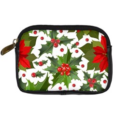 Christmas Berry Digital Camera Leather Case by goljakoff