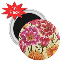 Flowers 2 25  Magnets (10 Pack)  by goljakoff