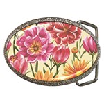 Flowers Belt Buckles Front