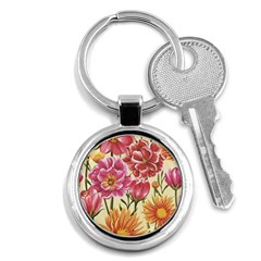 Flowers Key Chain (round) by goljakoff