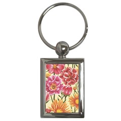 Flowers Key Chain (rectangle) by goljakoff