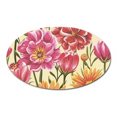 Flowers Oval Magnet by goljakoff