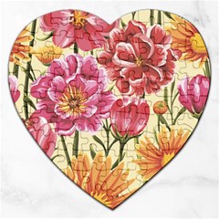 Flowers Jigsaw Puzzle (heart) by goljakoff